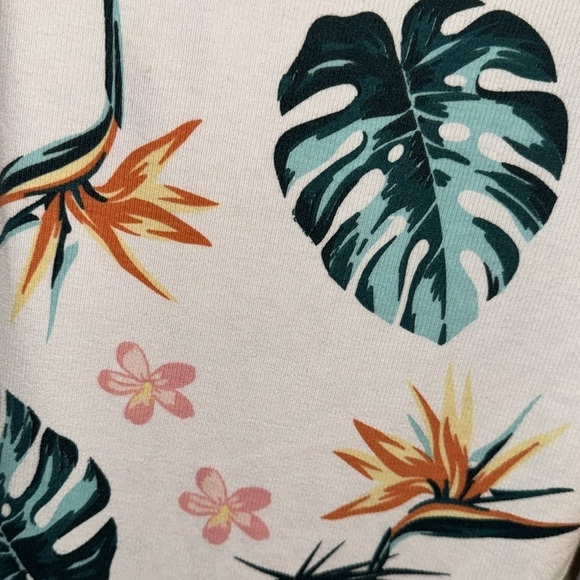 Guess Floral bodysuit Long Sleeve tropical NEW medium stretch thong - Picture 5 of 6